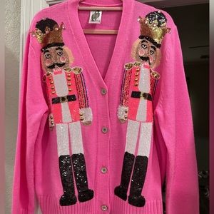 Queen of Sparkles Nutcracker Sweater Pink